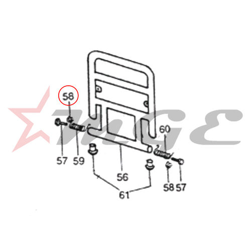 As Per Photo Vespa Px Lml Star Nv - Spring Washer For Carrier Mounting - Reference Part Number - #C-4709307