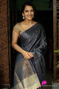 Grey Silk Saree