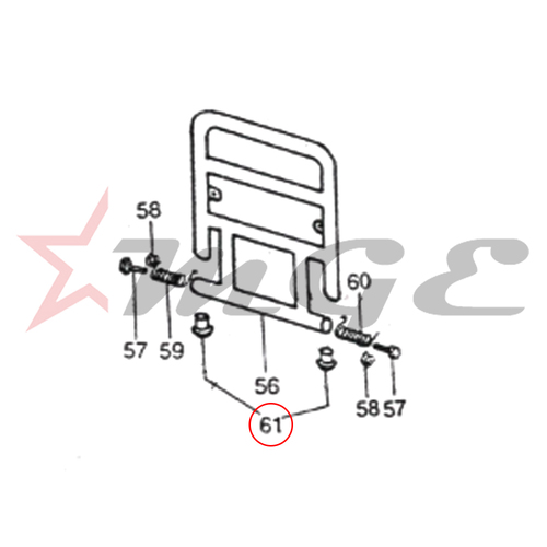 Vespa PX LML Star NV - Cap For Tube End - Reference Part Number - #C-4712163