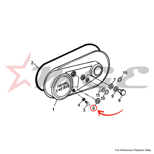 Fiber Washer, Oil Filler Plug (Metric) For Royal Enfield - Reference Part Number - #144920/A