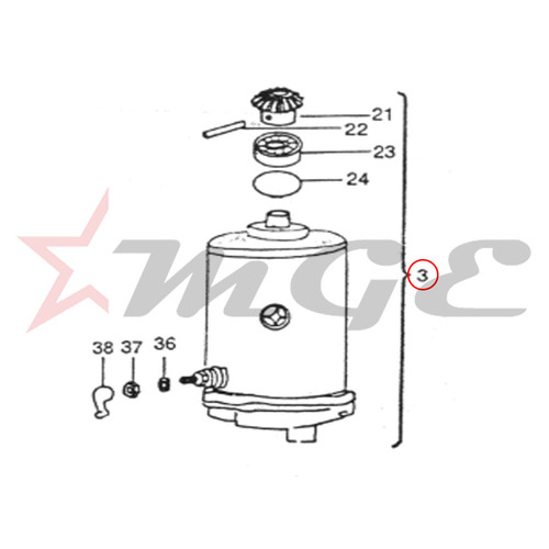 Vespa PX LML Star NV - Starter Motor - Reference Part Number - #BC1-10-065