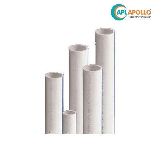 White Apl Apollo Upvc  Plumbing Pipe Threaded 6 Meter