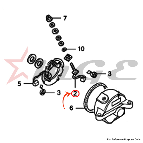Terminal Set, Brush For Honda CBF125 - Reference Part Number - #31201-MBE-008