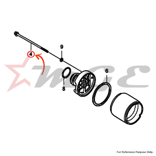 Bolt, Setting For Honda CBF125 - Reference Part Number - #31205-KFK-003