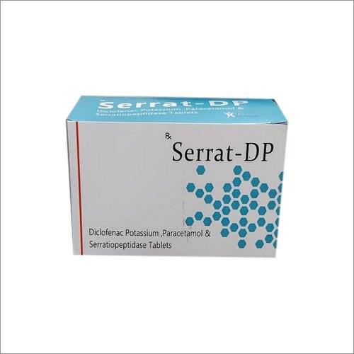Diclofenac Potassium Paracetamol And Serratiopeptidase Tablets