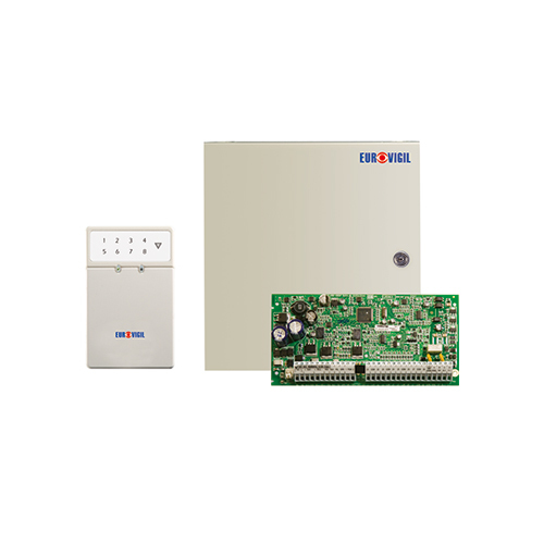 Grey Wired Hybrid Intrusion Alarmed System