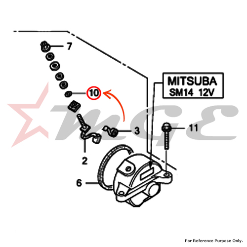 O-Ring For Honda CBF125 - Reference Part Number - #91320-MB0-000
