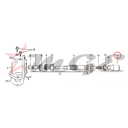Vespa PX LML Star NV - Protection Cap - Reference Part Number - #248339