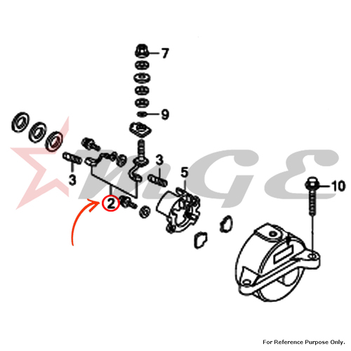 Terminal Set, Brush For Honda CBF125 - Reference Part Number - #31201-KPT-A01
