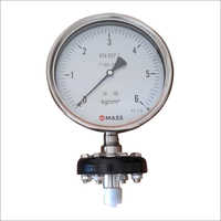 Diaphragm Seal Pressure Gauge - Stainless Steel, Npt & Bsp Connection | Analog Display, Model Zps With Ds20, Bottom Mounting, Gauge Pressure