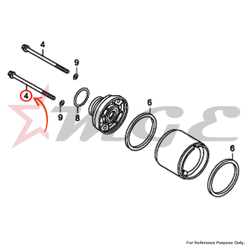 Bolt, Setting For Honda CBF125 - Reference Part Number - #31205-KTC-921, #31205-KPH-881, #31205-KTC-921