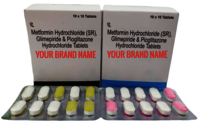 Metformin Hydrochloride Glimepiride Pioglitazone Hydrochloride Tablets