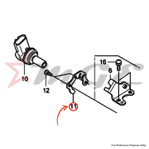 Plate, Idle Air Control Valve For Honda CBF125 - Reference Part Number - #16432-GFM-901