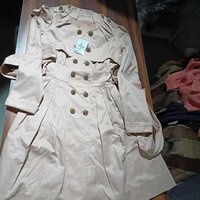 imported second hand onetime used  ladies / women Tranch coat