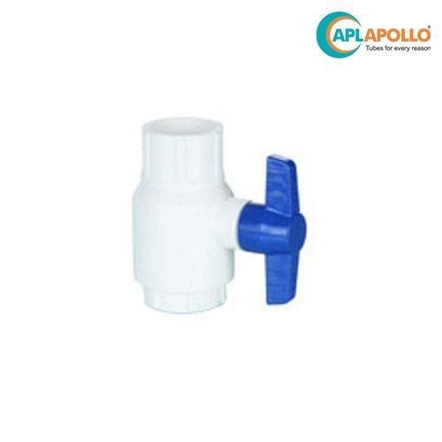 White Upvc Ball Valve (Lh) Sch-40