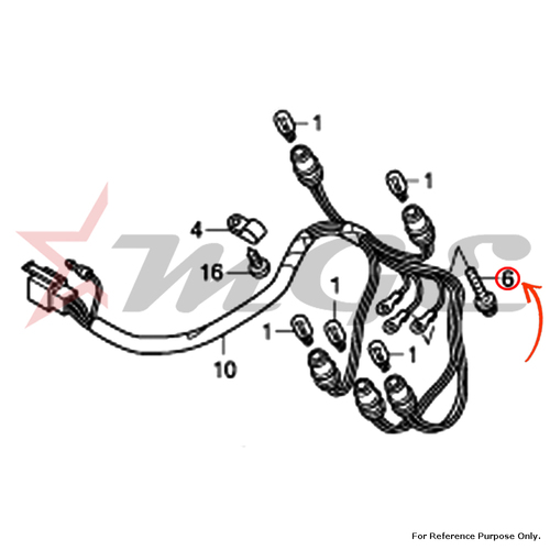 Screw-washer, 3x22 For Honda CBF125 - Reference Part Number - #37305-KE5-008