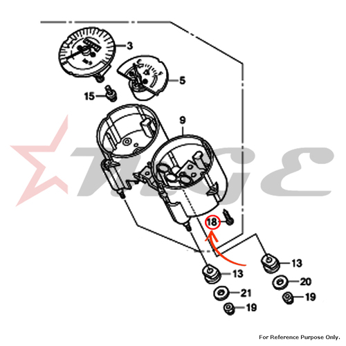 Screw, Tapping, 4x14 For Honda CBF125 - Reference Part Number - #90109-MZ5-008