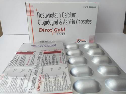 20 MG Rosuvastatin Calcium Clopidogrel 75 Mgaspirin 75 Mg Capsule By DIVINE SAVIOR PVT. LTD.