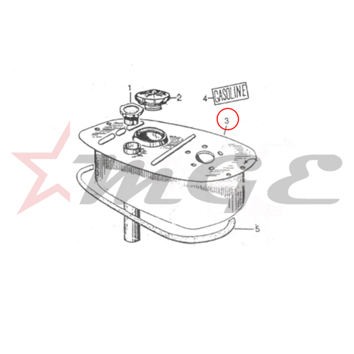 As Per Photo Vespa Px Lml Star Nv - Fuel Tank With Tube - Reference Part Number - #Xc-1-21-213