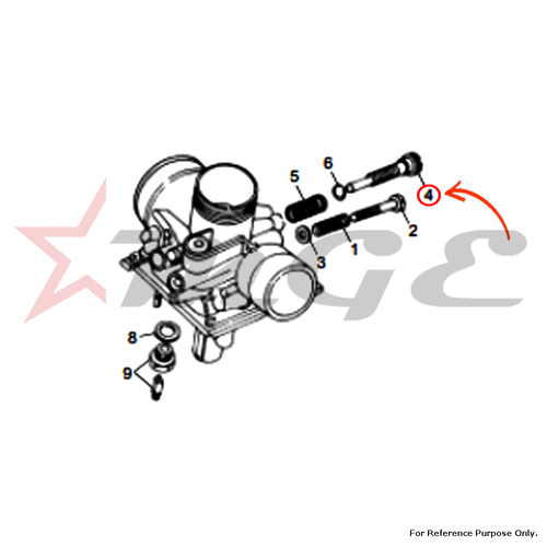 Screw - Throttle Adjuster - VM 28 For Royal Enfield - Reference Part Number - #142972