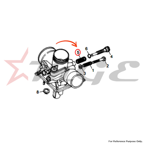 Spring - Throttle Adjuster - VM 28 For Royal Enfield - Reference Part Number - #142973