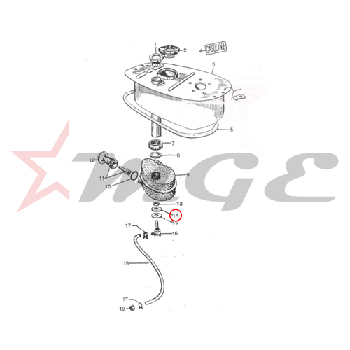 Vespa PX LML Star NV - Packing - Reference Part Number - #156039