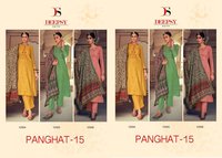 Deepsy Suits Panghat Vol-15 Cotton Embroidery Work Summer Suits