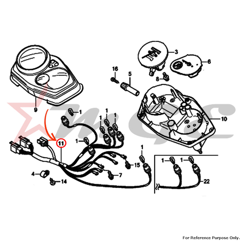 Socket Comp. For Honda CBF125 - Reference Part Number - #37619-KWF-841