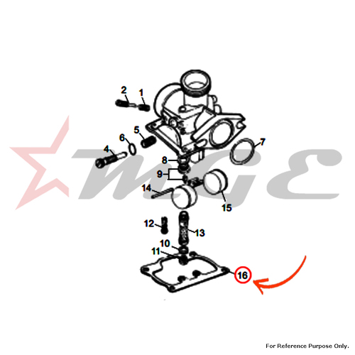 Float Chamber Gasket For Royal Enfield - Reference Part Number - #141953