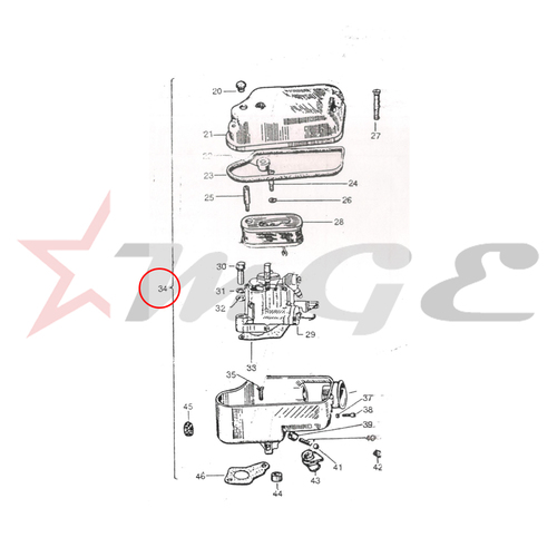 As Per Photo Vespa Px Lml Star Nv - Complete Air Cleaner With Aom - Reference Part Number - #239040