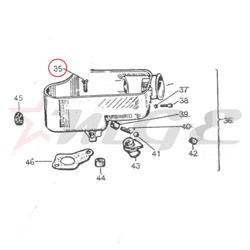 Vespa PX LML Star NV - Screw For Air Box Cover - Reference Part Number - #S-30262