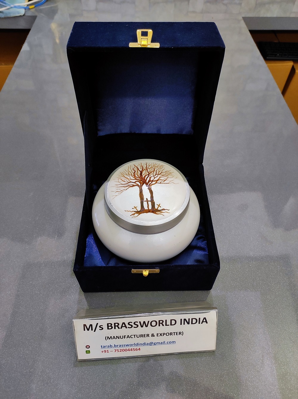 Aluminium Hand Painted High Quality Odyssey Cremation Urn