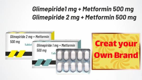 1 Mg Glimepiride 500 Mg Metformin and 2 Mg Glimepiride 500 Mg Metformin Tablets Third Party Manufacturing