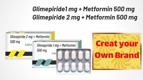 1 Mg Glimepiride 500 Mg Metformin and 2 Mg Glimepiride 500 Mg Metformin Tablets