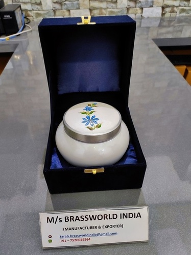 Aluminium Hand Painted Flourish With Velvet Box By BRASSWORLD INDIA
