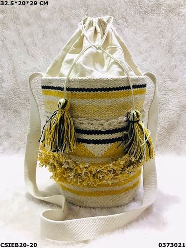 Stylish Dari Cotton Drawstring Jhola Sling Bag