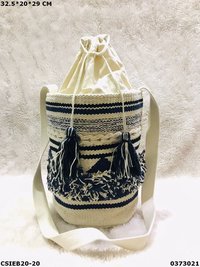 Stylish Dari Cotton Drawstring Jhola Sling Bag