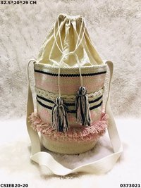 Stylish Dari Cotton Drawstring Jhola Sling Bag