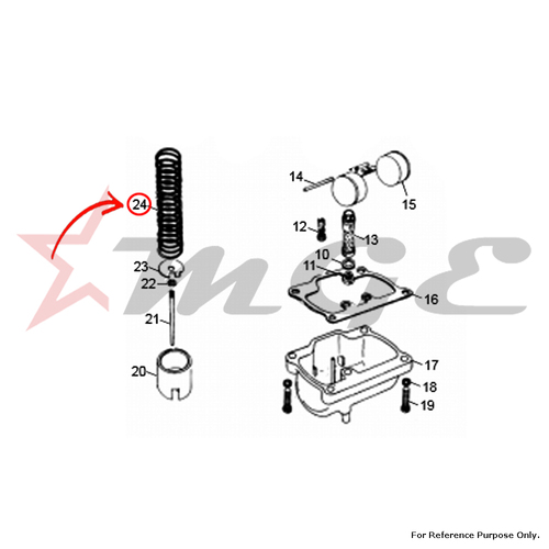 Spring - Throttle Valve For Royal Enfield - Reference Part Number - #141954