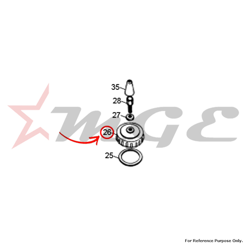 Mixing Chamber Cap For Royal Enfield - Reference Part Number - #141973