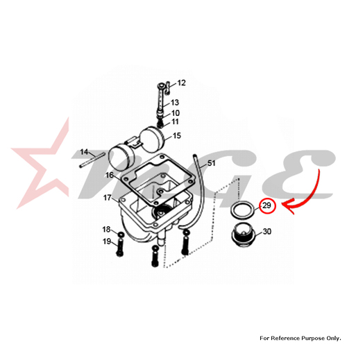 Packing F.C.B (500cc) For Royal Enfield - Reference Part Number - #142991