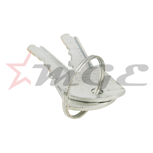 Lambretta GP 150/125/200 - Keys For Toolbox Lock - Reference Part Number - #00205501
