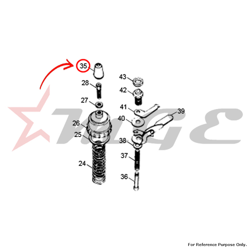 Throttle Cable Cap For Royal Enfield - Reference Part Number - #141956