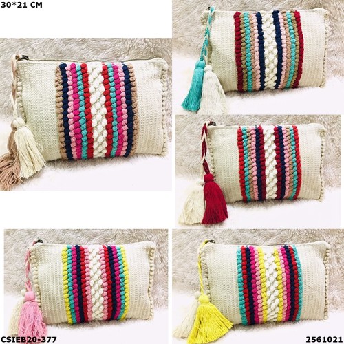 Handcrafted Designer Dari Cotton Pouch Bag