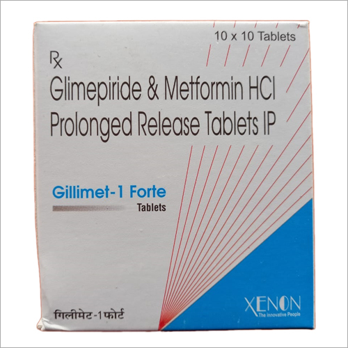 Glimepiride and Metformin HCI Prolonged Release Tablets - 10 Tablets per Unit, General Medicines for Effective Dosage, Store in a Dry Place