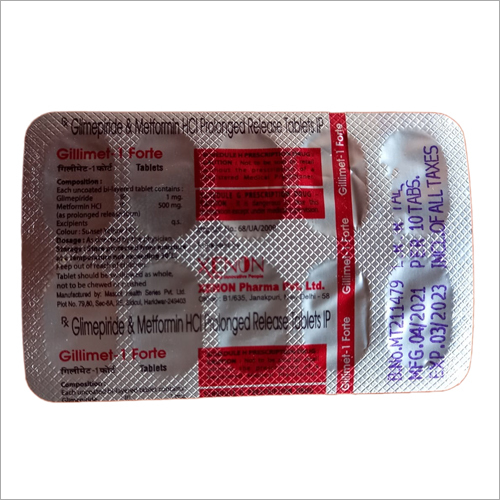 Glimepiride And Metformin Hci Prolonged Release Tablets Ip General Medicines