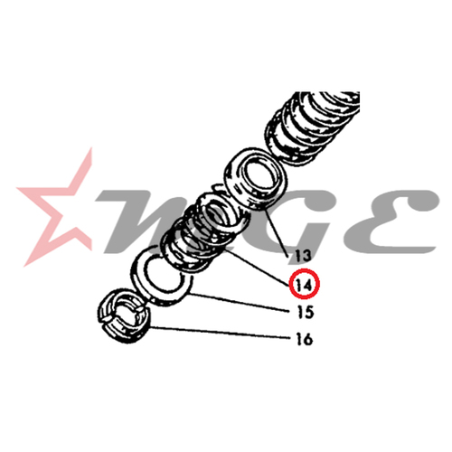 Lambretta GP 150/125/200 - Spring - Reference Part Number - #19058018