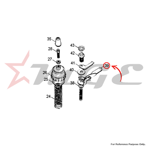 Lever Assembly - Starter For Royal Enfield - Reference Part Number - #141971