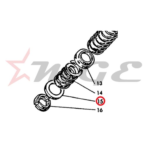 Lambretta GP 150/125/200 - Ring - Reference Part Number - #19958044