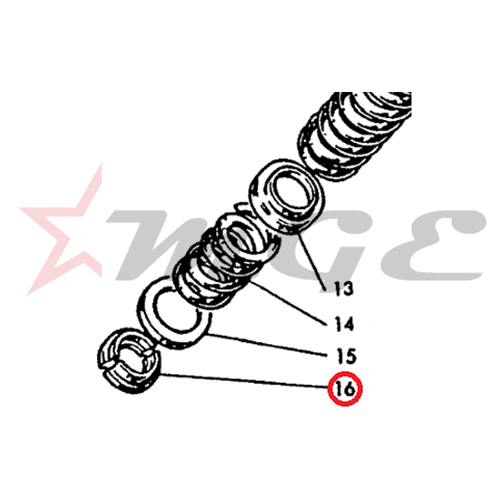 Lambretta GP 150/125/200 - Half Ring - Reference Part Number - #19958045